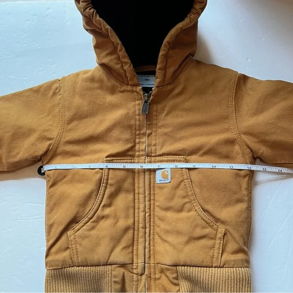 Carhartt Tan Hooded Jacket Size 12M